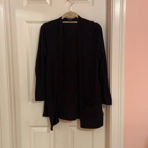 Black cardigan with pockets